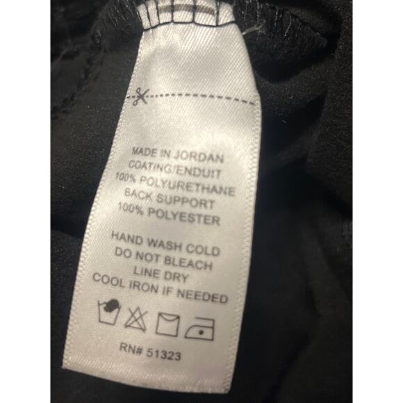 Vince Camuto Faux-Leather Skinny Pants Leggings Black Sz L - Picture 5 of 5